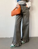 Ruffle Wide Pants #250117